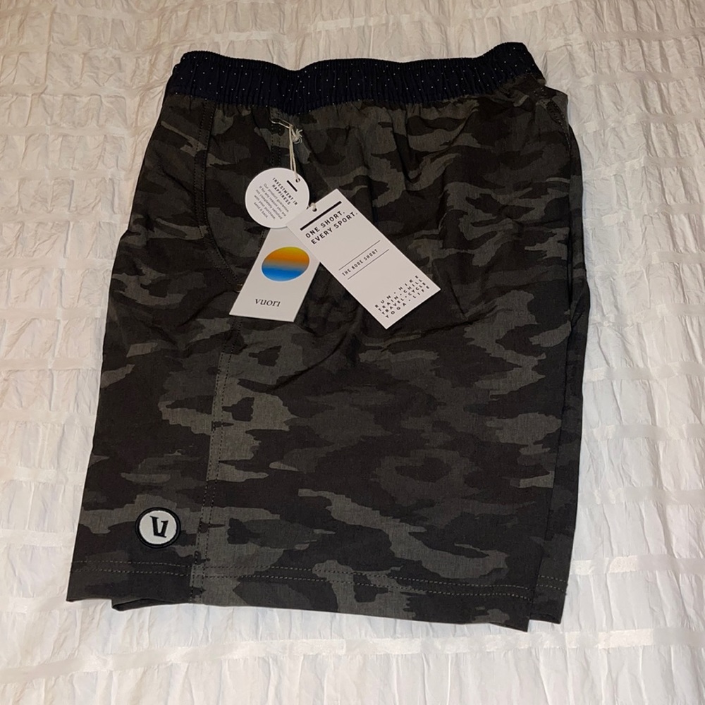 COPY - Brand New Vuori Men’s Shorts “Kore Short” - Oregano Watercolor Camo Color